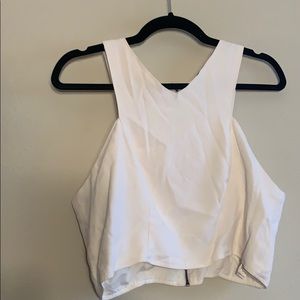 White crop top